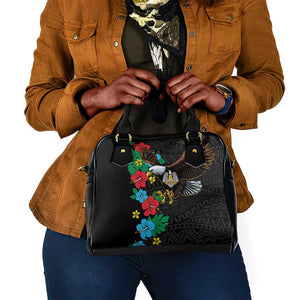 South Sudan Shoulder Handbag African Pattern Hibiscus Floral