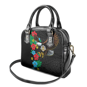 South Sudan Shoulder Handbag African Pattern Hibiscus Floral