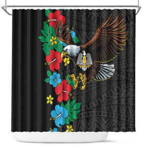 South Sudan Shower Curtain African Pattern Hibiscus Floral