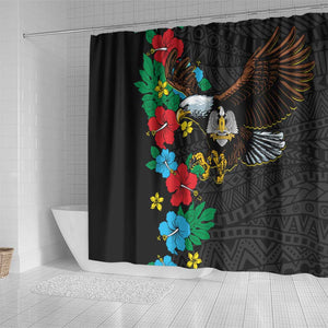 South Sudan Shower Curtain African Pattern Hibiscus Floral