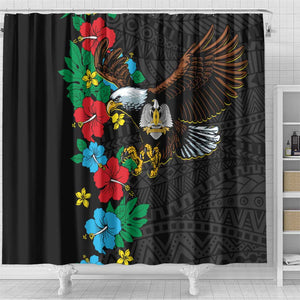 South Sudan Shower Curtain African Pattern Hibiscus Floral