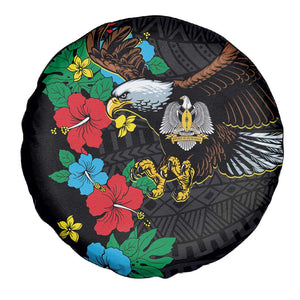 South Sudan Spare Tire Cover African Pattern Hibiscus Floral