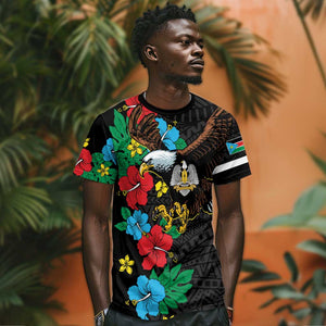 South Sudan T shirt African Pattern Hibiscus Floral