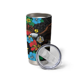 South Sudan Tumbler Cup African Pattern Hibiscus Floral