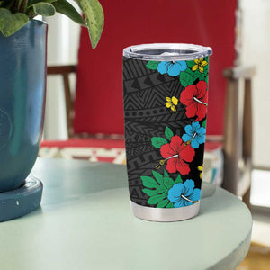 South Sudan Tumbler Cup African Pattern Hibiscus Floral