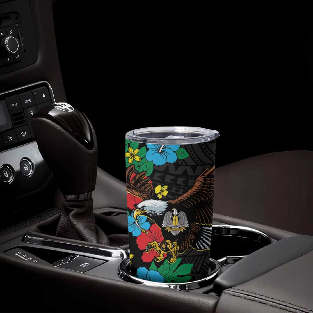 South Sudan Tumbler Cup African Pattern Hibiscus Floral