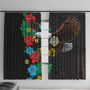 South Sudan Window Curtain African Pattern Hibiscus Floral