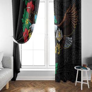 South Sudan Window Curtain African Pattern Hibiscus Floral