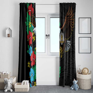 South Sudan Window Curtain African Pattern Hibiscus Floral