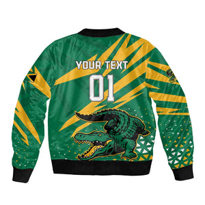 Custom Afro Jamaica Cricket Tallawahs Bomber Jacket Fi Wi Tallawahs Champions