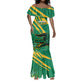 Custom Afro Jamaica Cricket Tallawahs Mermaid Dress Fi Wi Tallawahs Champions
