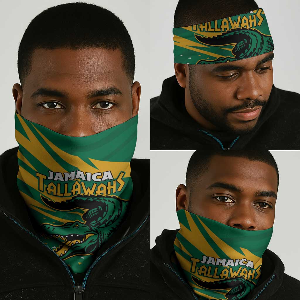 Afro Jamaica Cricket Tallawahs Neck Gaiter Fi Wi Tallawahs Champions LT01