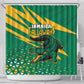 Afro Jamaica Cricket Tallawahs Shower Curtain Fi Wi Tallawahs Champions