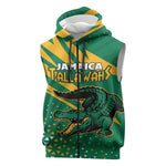 Custom Afro Jamaica Cricket Tallawahs Sleeveless Zip Hoodie Fi Wi Tallawahs Champions - African Pride