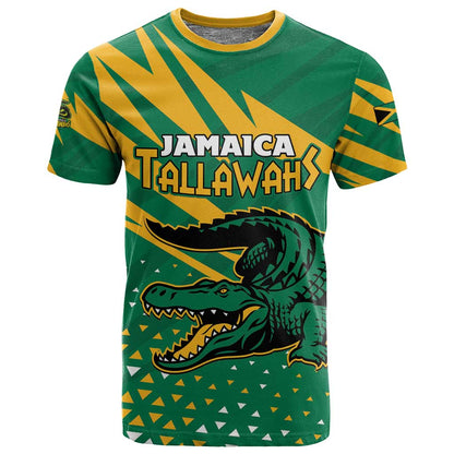 Custom Afro Jamaica Cricket Tallawahs T shirt Fi Wi Tallawahs Champions