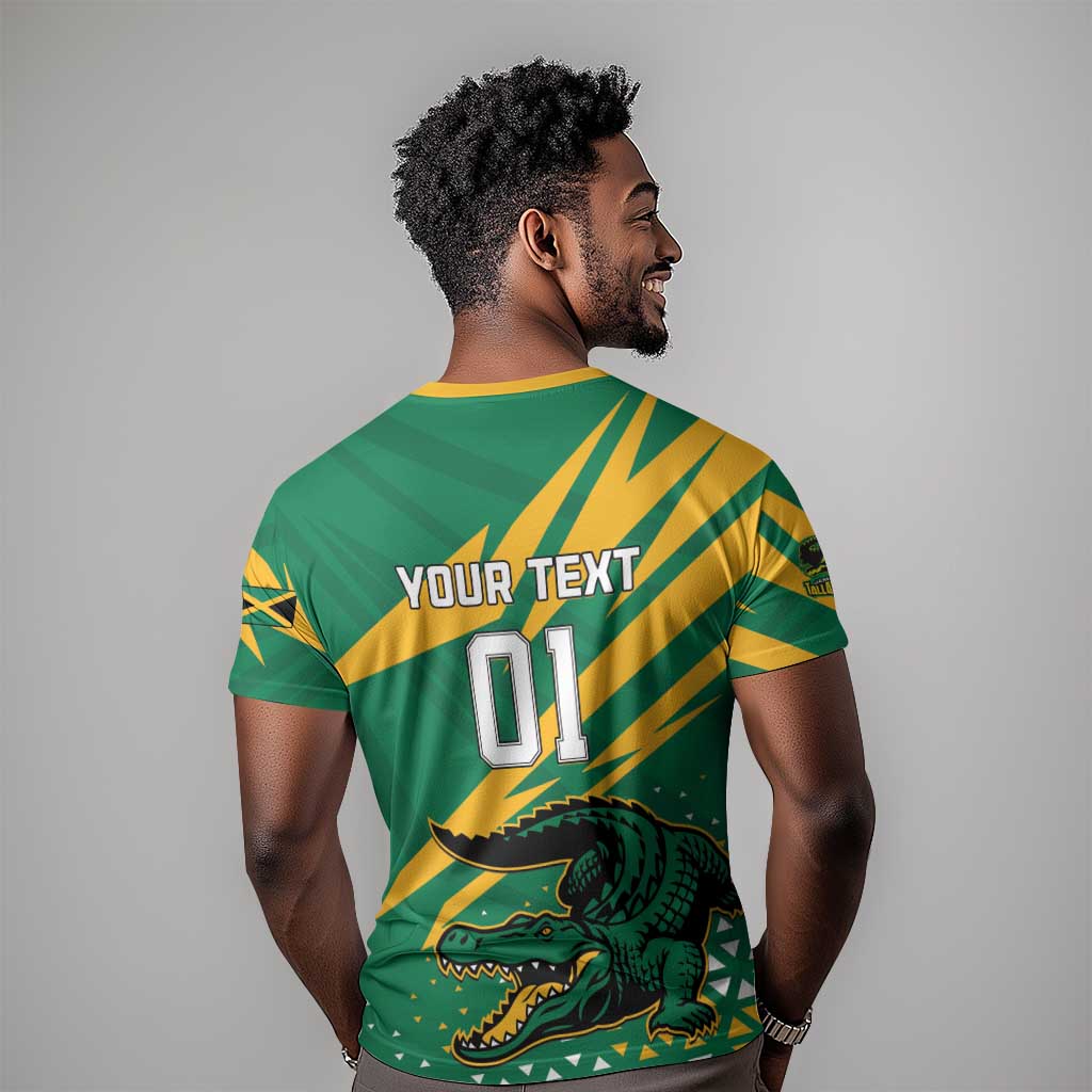 Custom Afro Jamaica Cricket Tallawahs T shirt Fi Wi Tallawahs Champions