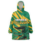 Custom Afro Jamaica Cricket Tallawahs Wearable Blanket Hoodie Fi Wi Tallawahs Champions