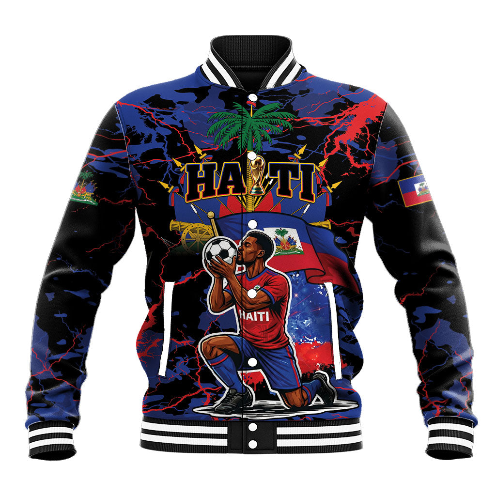 Personalized Haiti Soccer Pride Baseball Jacket Ayiti Nan Mondyal 2026