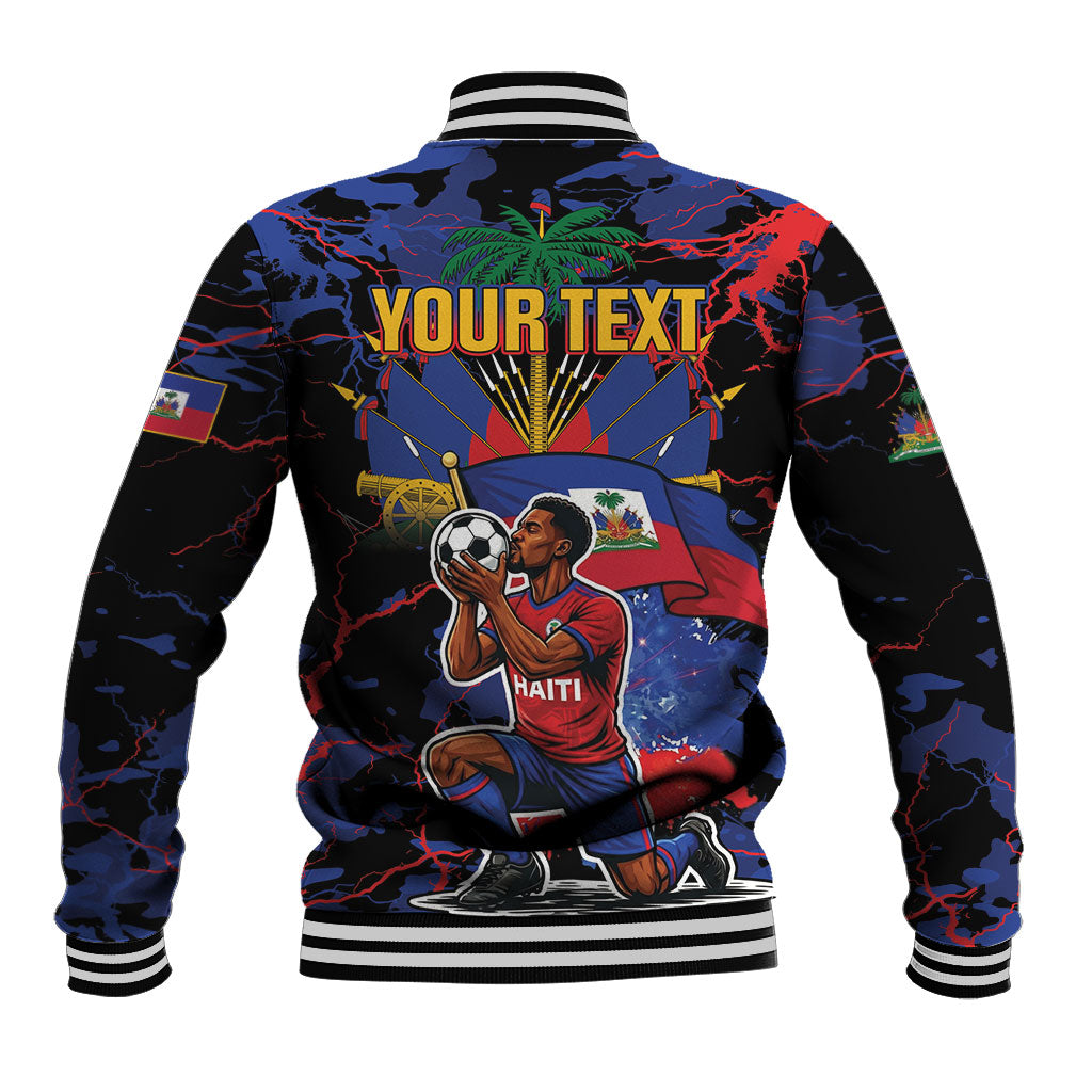 Personalized Haiti Soccer Pride Baseball Jacket Ayiti Nan Mondyal 2026