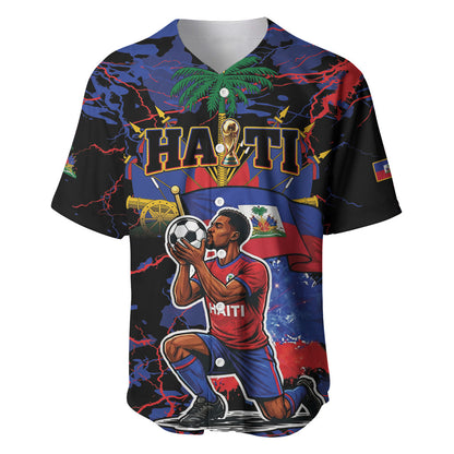 Personalized Haiti Soccer Pride Baseball Jersey Ayiti Nan Mondyal 2026