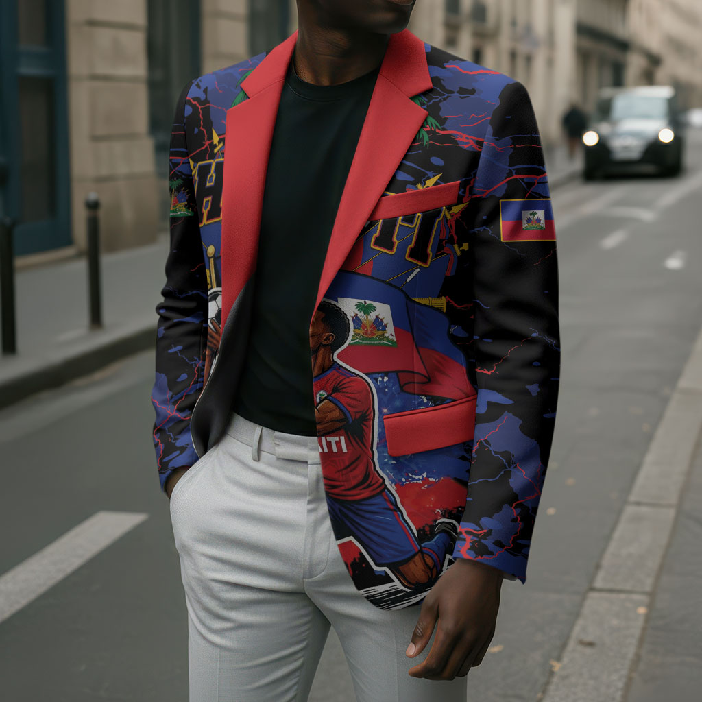 Personalized Haiti Soccer Pride Blazer Ayiti Nan Mondyal 2026