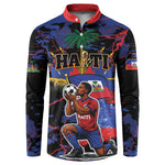 Personalized Haiti Soccer Pride Button Sweatshirt Ayiti Nan Mondyal 2026