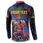 Personalized Haiti Soccer Pride Button Sweatshirt Ayiti Nan Mondyal 2026