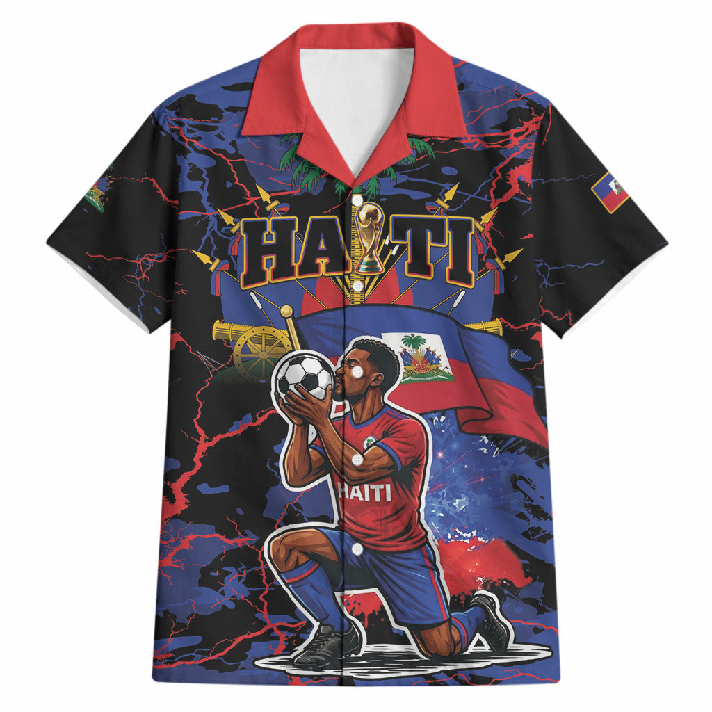 Personalized Haiti Soccer Pride Hawaiian Shirt Ayiti Nan Mondyal 2026
