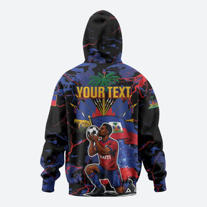 Personalized Haiti Soccer Pride Hoodie Ayiti Nan Mondyal 2026