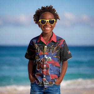 Personalized Haiti Soccer Pride Kid Hawaiian Shirt Ayiti Nan Mondyal 2026