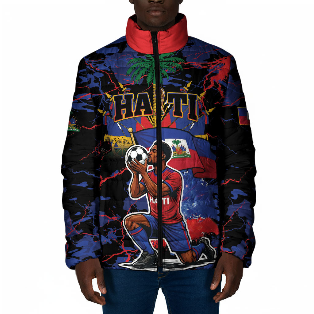 Personalized Haiti Soccer Pride Padded Jacket Ayiti Nan Mondyal 2026
