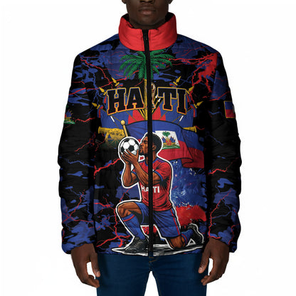 Personalized Haiti Soccer Pride Padded Jacket Ayiti Nan Mondyal 2026