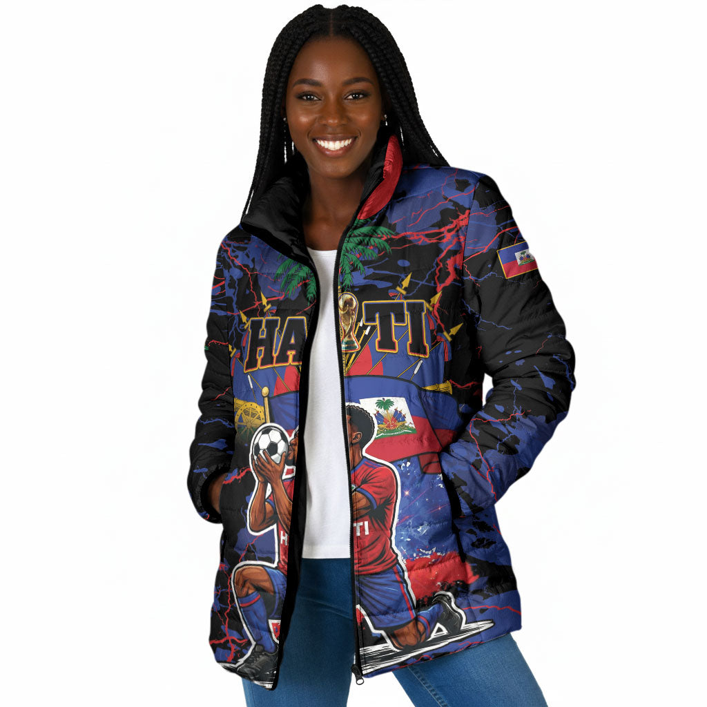 Personalized Haiti Soccer Pride Padded Jacket Ayiti Nan Mondyal 2026