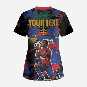Personalized Haiti Soccer Pride Scrub Top Ayiti Nan Mondyal 2026