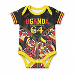 Personalised Uganda 64th Anniversary Baby Onesie Happy Independence Day