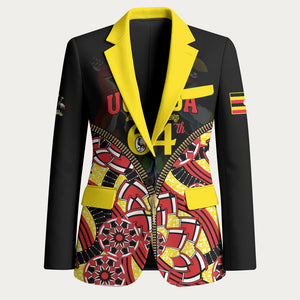 Personalised Uganda 64th Anniversary Blazer Happy Independence Day