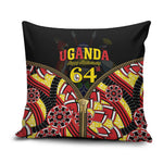 Uganda 64th Anniversary Pillow Cover Happy Independence Day
