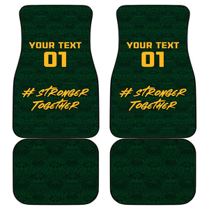 South Africa Rugby Car Mats - Stronger Together, Stronger Forever, Bokke World Cup