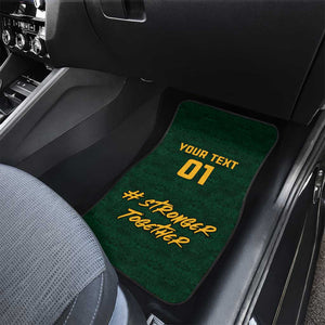 South Africa Rugby Car Mats - Stronger Together, Stronger Forever, Bokke World Cup