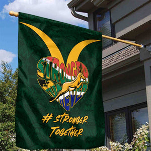 South Africa Rugby Garden Flag - Stronger Together, Stronger Forever, Bokke World Cup