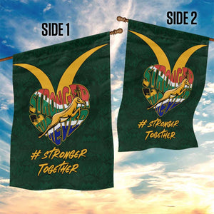 South Africa Rugby Garden Flag - Stronger Together, Stronger Forever, Bokke World Cup