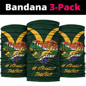 South Africa Rugby Neck Gaiter - Stronger Together, Stronger Forever, Bokke World Cup LT01