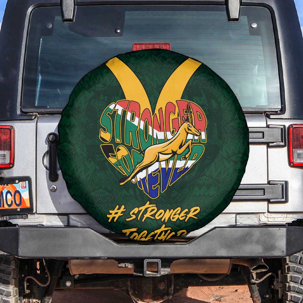 South Africa Rugby Spare Tire Cover - Stronger Together, Stronger Forever, Bokke World Cup