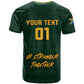 Custom South Africa Rugby T shirt - Stronger Together, Stronger Forever, Bokke World Cup