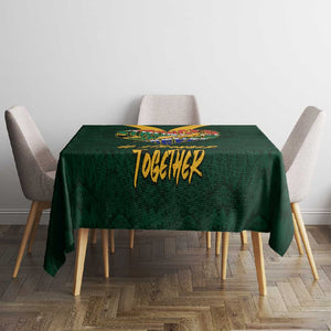 South Africa Rugby Tablecloth - Stronger Together, Stronger Forever, Bokke World Cup