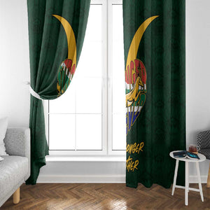 South Africa Rugby Window Curtain - Stronger Together, Stronger Forever, Bokke World Cup