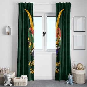 South Africa Rugby Window Curtain - Stronger Together, Stronger Forever, Bokke World Cup