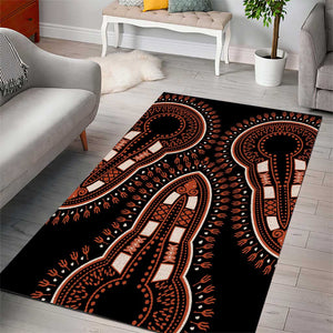 African Dashiki Area Rug Afro Vintage Pattern