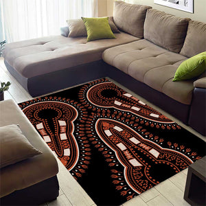 African Dashiki Area Rug Afro Vintage Pattern