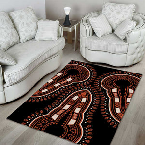 African Dashiki Area Rug Afro Vintage Pattern